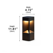 Modern Rectangular LED Outdoor Landscape Lighting - Glimvale