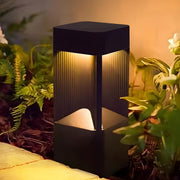 Modern Rectangular LED Outdoor Landscape Lighting - Glimvale