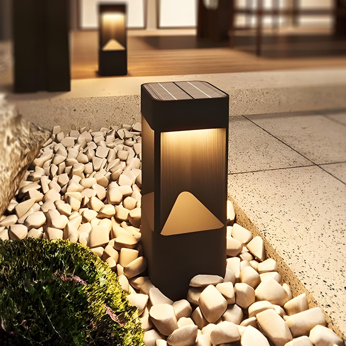 Modern Rectangular LED Outdoor Landscape Lighting - Glimvale