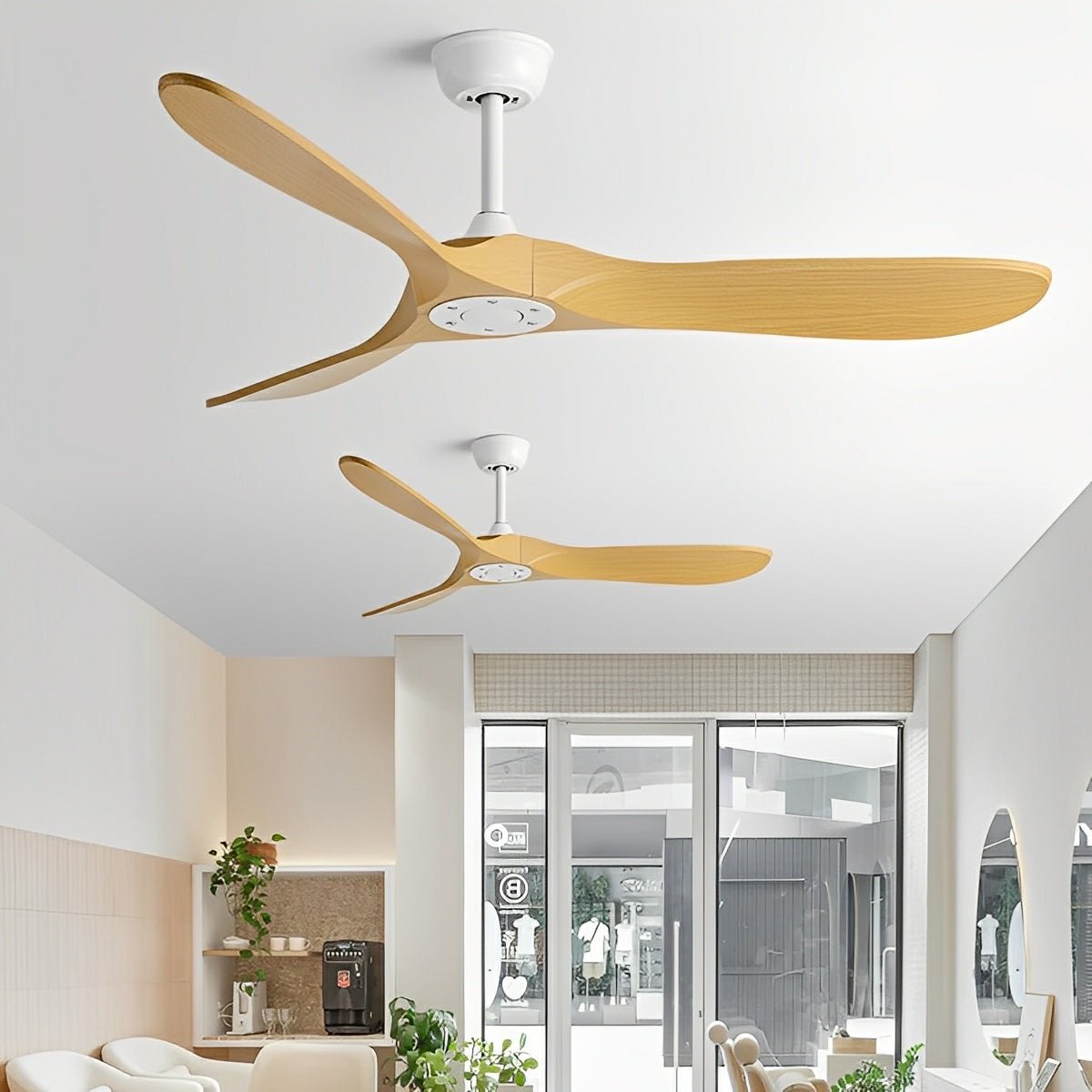 Modern Scandinavian Minimalist DC Motor Reverse Ceiling Fan - Glimvale