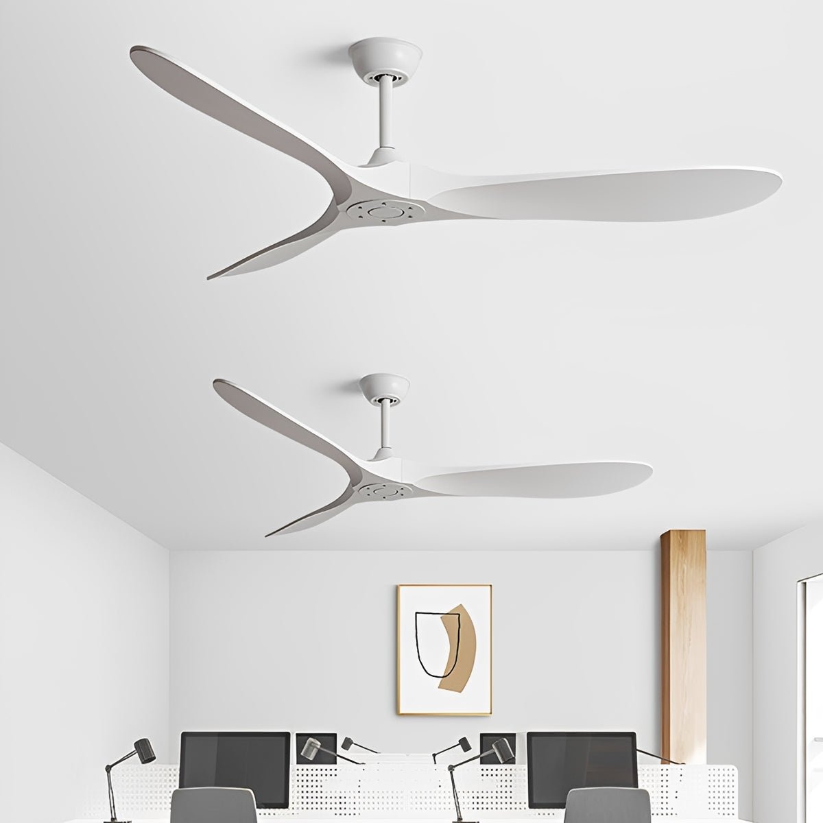 Modern Scandinavian Minimalist DC Motor Reverse Ceiling Fan - Glimvale