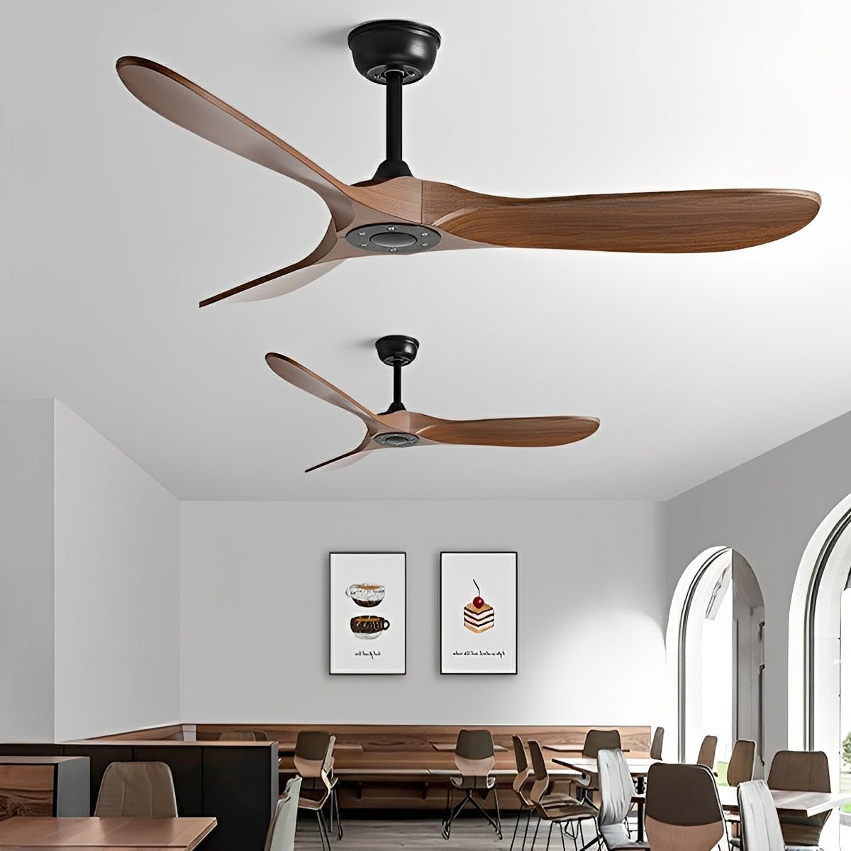 Modern Scandinavian Minimalist DC Motor Reverse Ceiling Fan - Glimvale