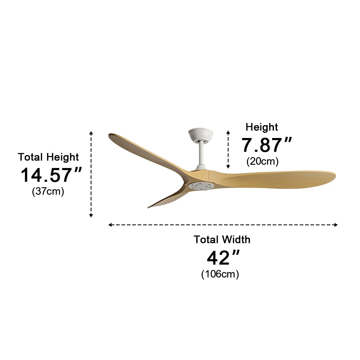 Modern Scandinavian Minimalist DC Motor Reverse Ceiling Fan - Glimvale