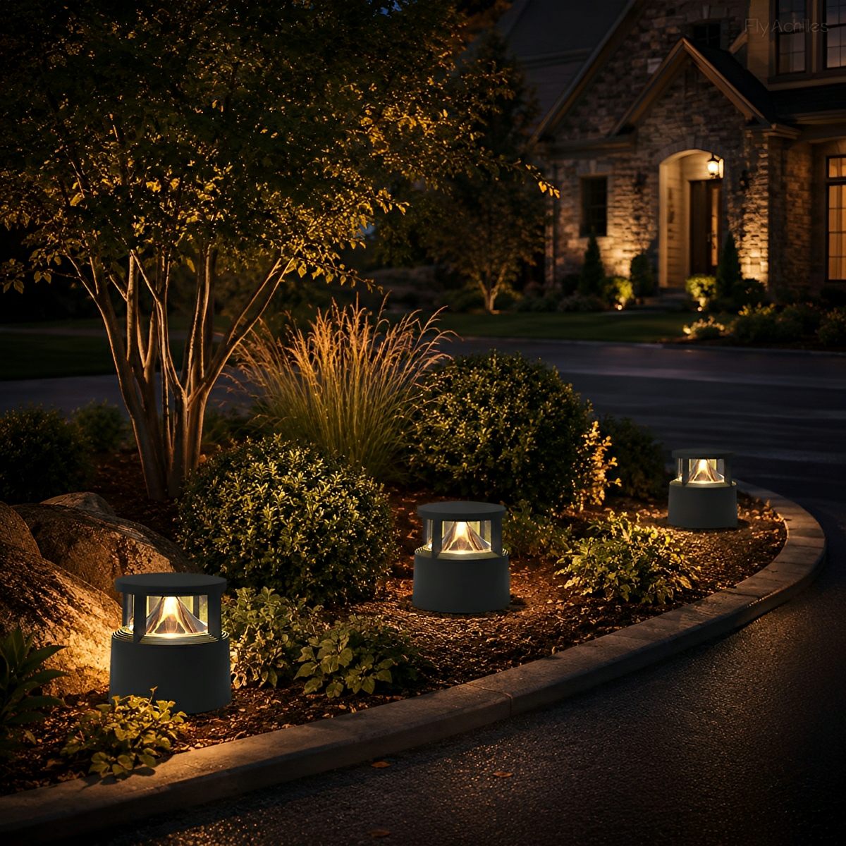 Modern Simple Outdoor Waterproof Pillar Lights Metal Aluminum Post Lights - Glimvale