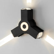 Modern Waterproof Black Outdoor LED Wall Lights Spotlights - Glimvale