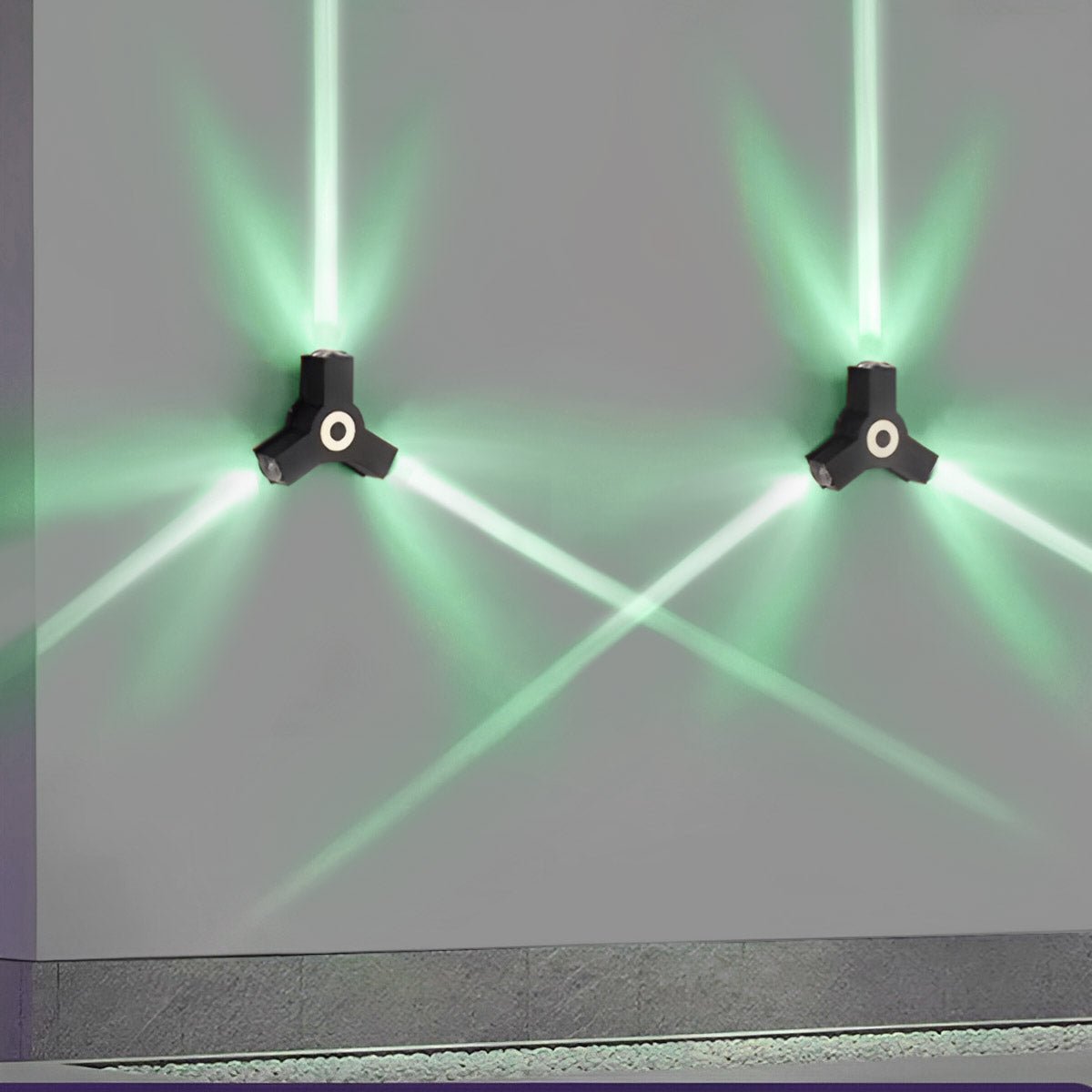 Modern Waterproof Black Outdoor LED Wall Lights Spotlights - Glimvale
