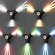 Modern Waterproof Black Outdoor LED Wall Lights Spotlights - Glimvale