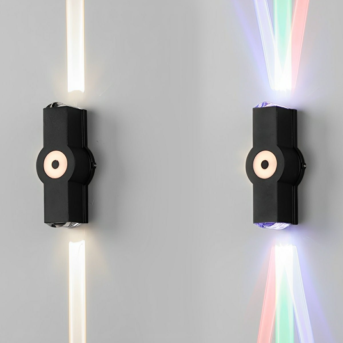 Modern Waterproof Black Outdoor LED Wall Lights Spotlights - Glimvale