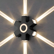 Modern Waterproof Black Outdoor LED Wall Lights Spotlights - Glimvale