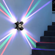 Modern Waterproof Black Outdoor LED Wall Lights Spotlights - Glimvale