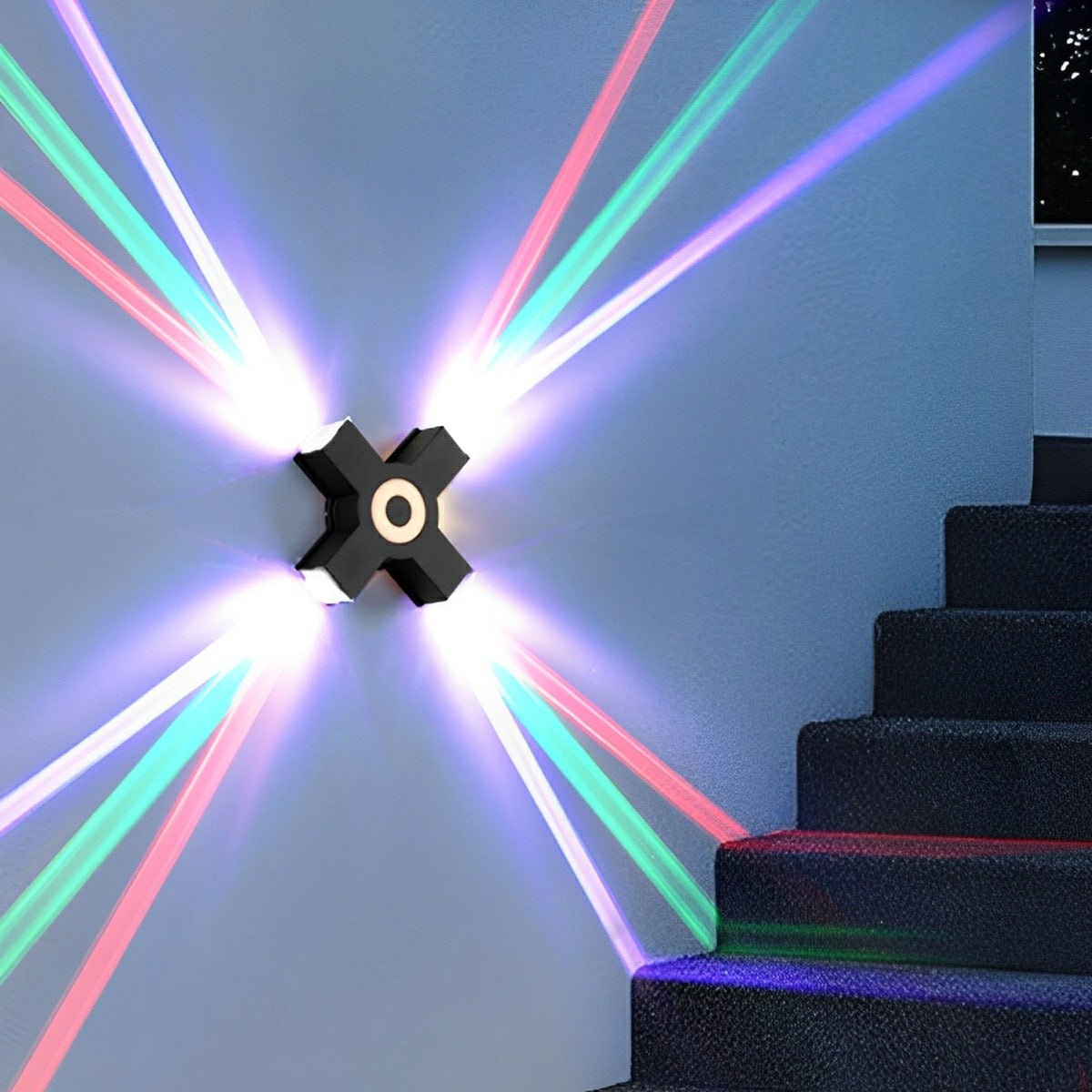 Modern Waterproof Black Outdoor LED Wall Lights Spotlights - Glimvale