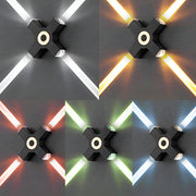 Modern Waterproof Black Outdoor LED Wall Lights Spotlights - Glimvale