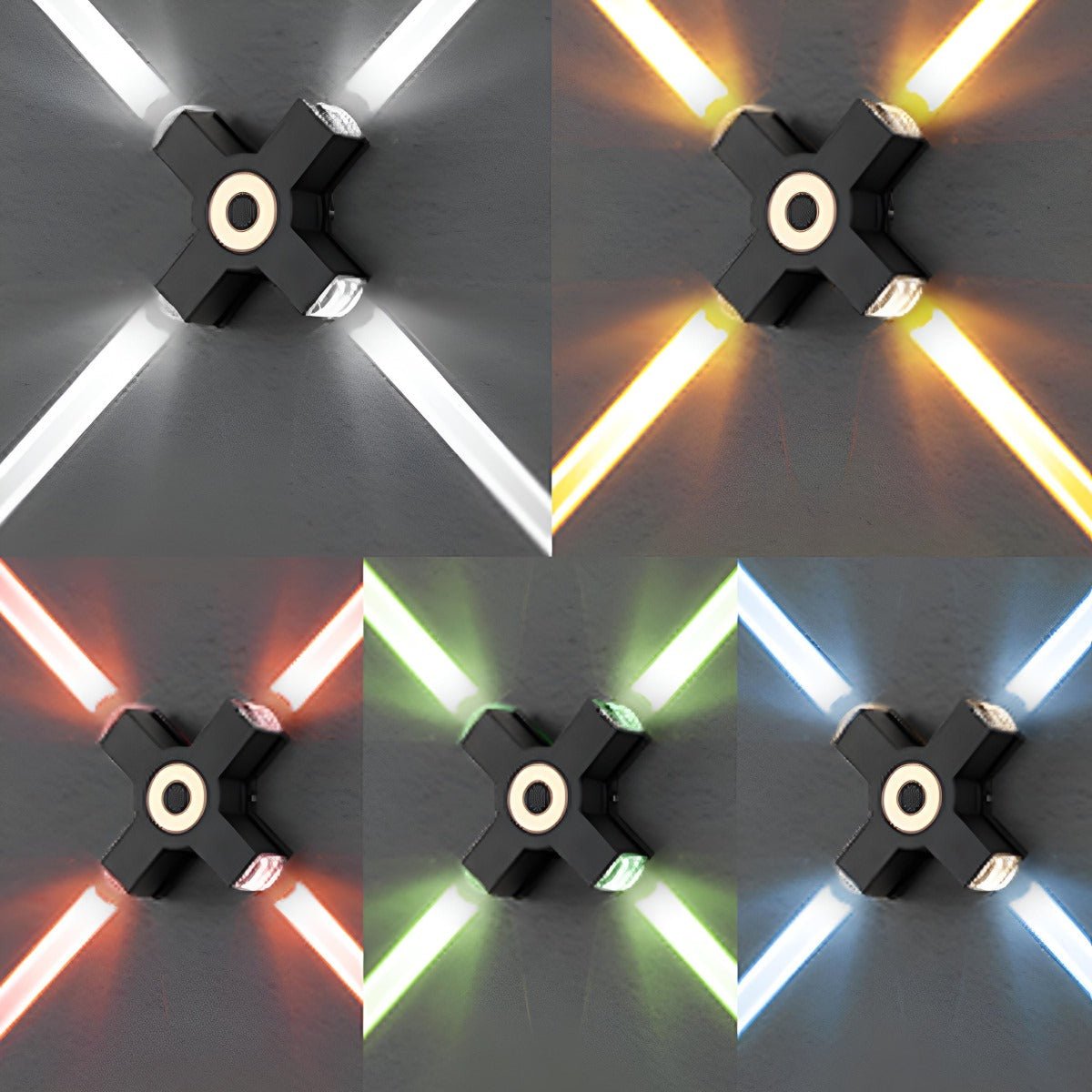 Modern Waterproof Black Outdoor LED Wall Lights Spotlights - Glimvale