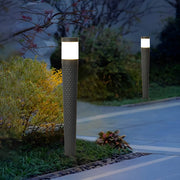 Modern Waterproof Cylinder Outdoor LED Lawn Pillar Lights - Glimvale
