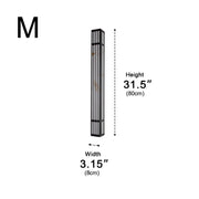 Modern Waterproof Vertical Outdoor LED Wall Sconce - Glimvale