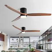 Modern Wood 6 - Speed Reverse Fan Ceiling Fan Light - Glimvale