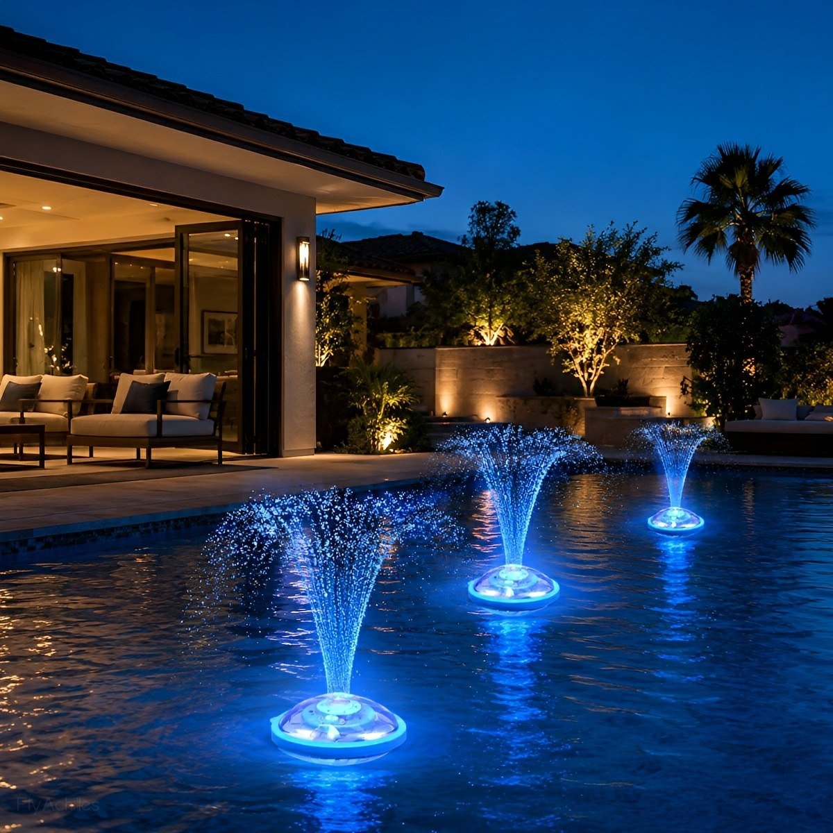 Outdoor RGB Floating Fountain Pool Light - Glimvale