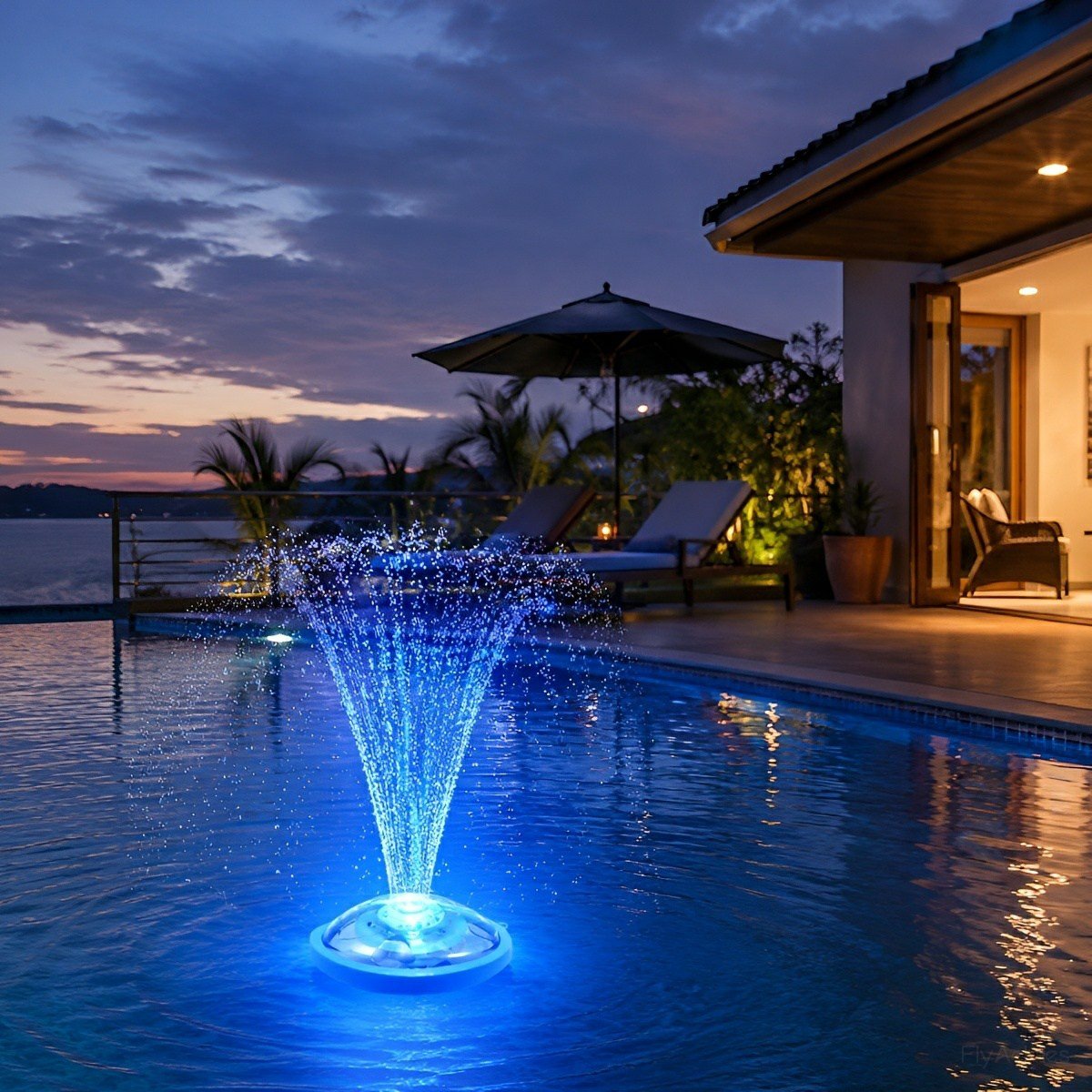 Outdoor RGB Floating Fountain Pool Light - Glimvale
