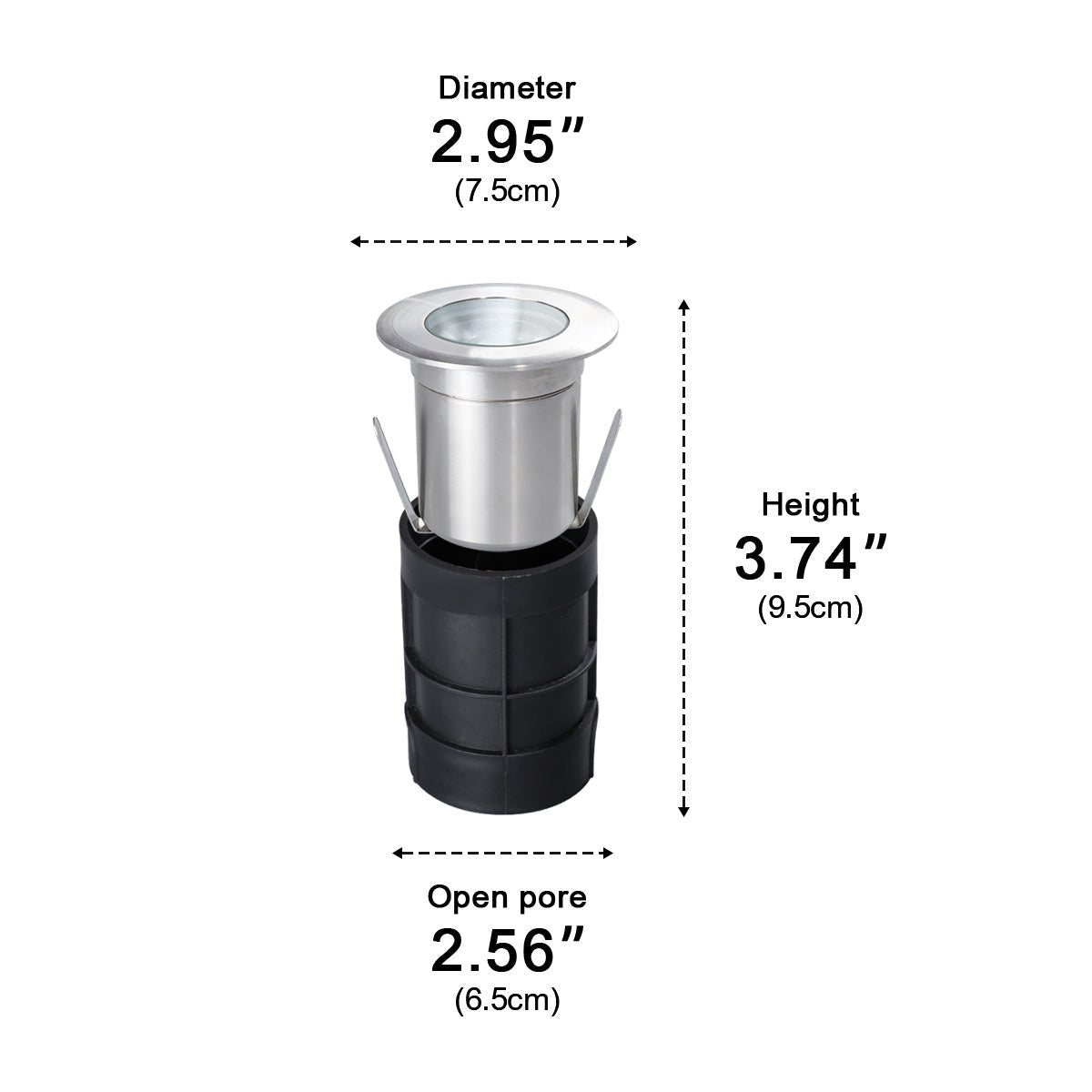 Outdoor Waterproof Recessed In - Ground LED Deck Spot Lights - Glimvale