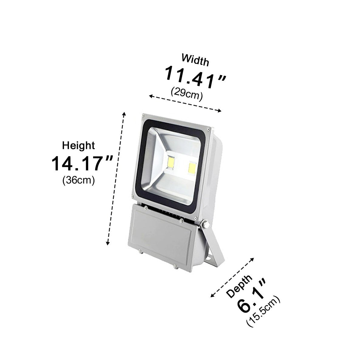 Outdoor Waterproof Super Bright Industrial LED Wall Floodlight - Glimvale