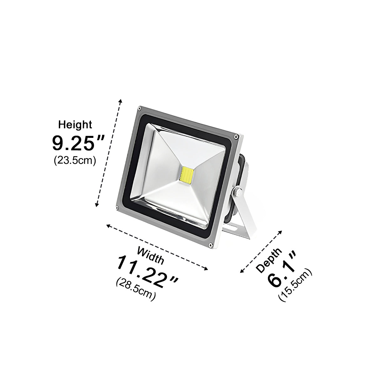 Outdoor Waterproof Super Bright Industrial LED Wall Floodlight - Glimvale