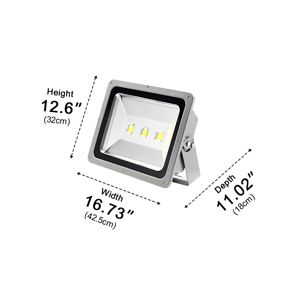 Outdoor Waterproof Super Bright Industrial LED Wall Floodlight - Glimvale