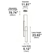 Rectangle LED Chandelier – Modern Minimalist - Glimvale