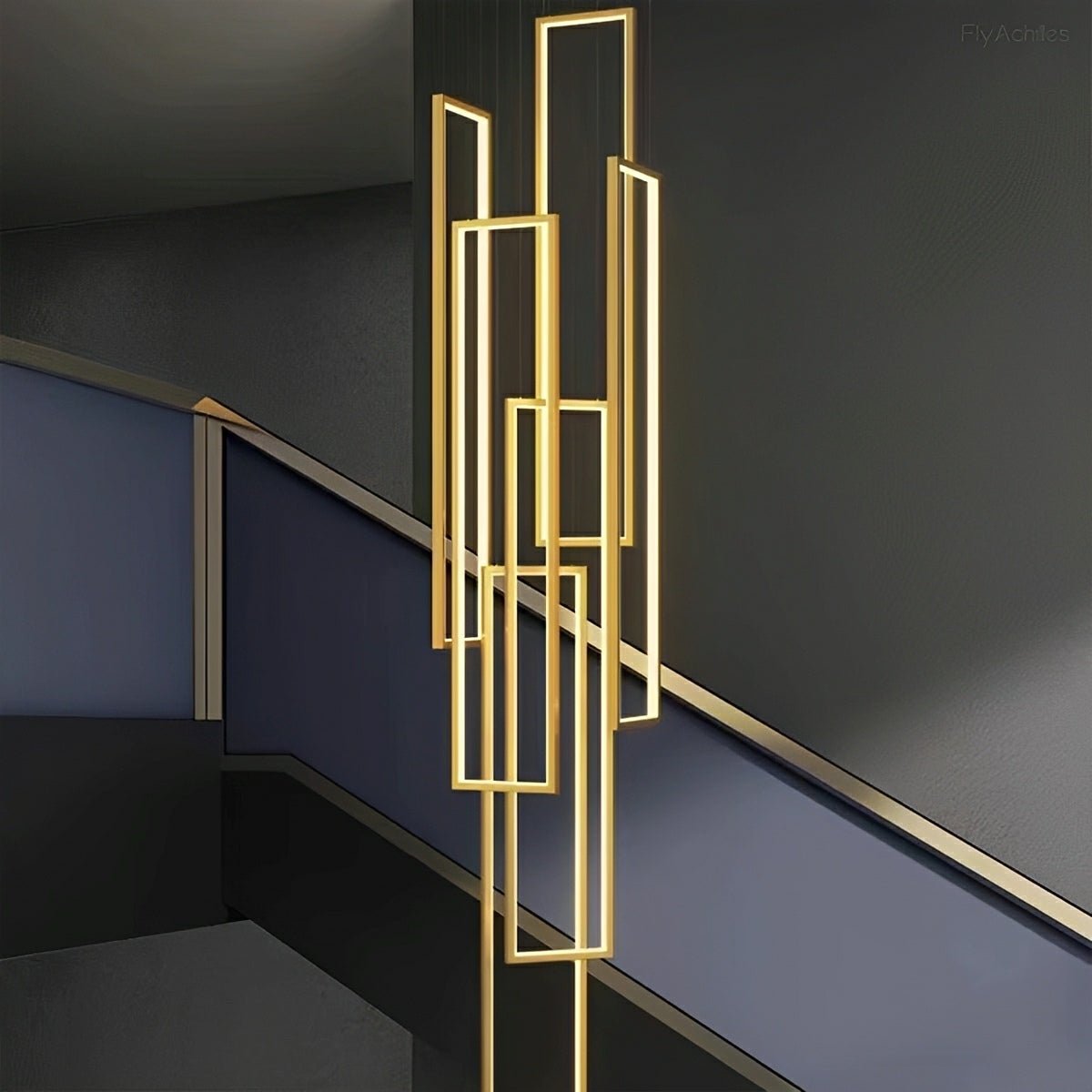 Rectangle LED Chandelier – Modern Minimalist - Glimvale