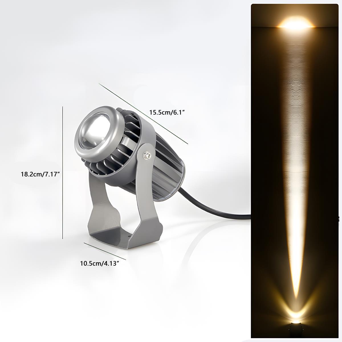 Round Waterproof Outdoor LED Spot Lights Exterior Wall Washer Light - Glimvale