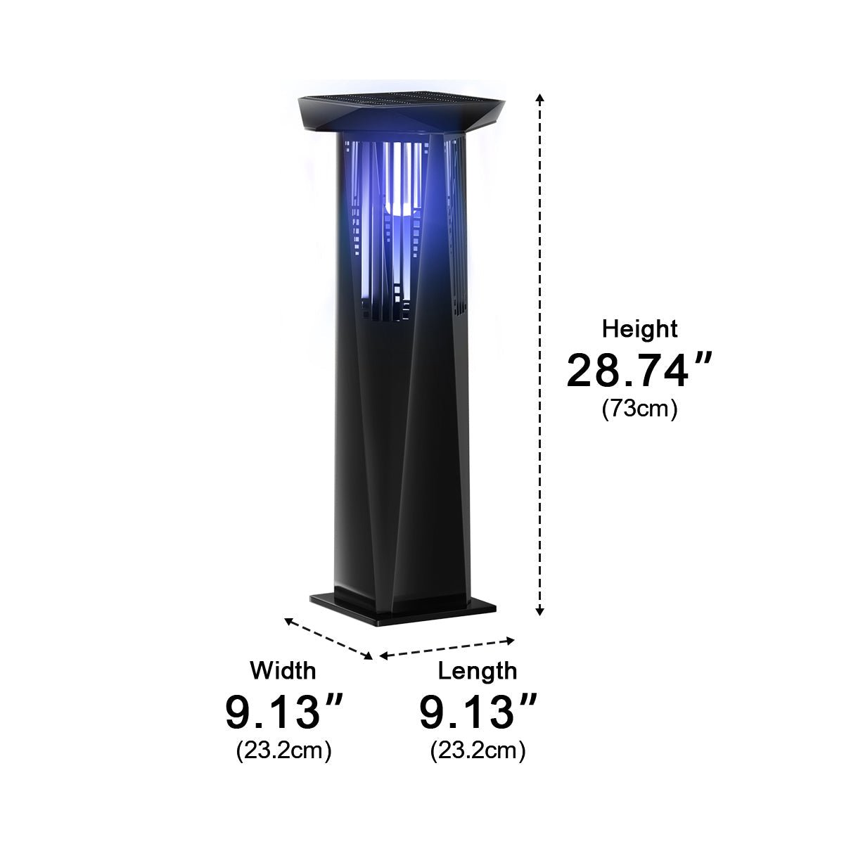 Solar Waterproof LED Outdoor Mosquito Bug Zapper Killer Lawn Lights - Glimvale