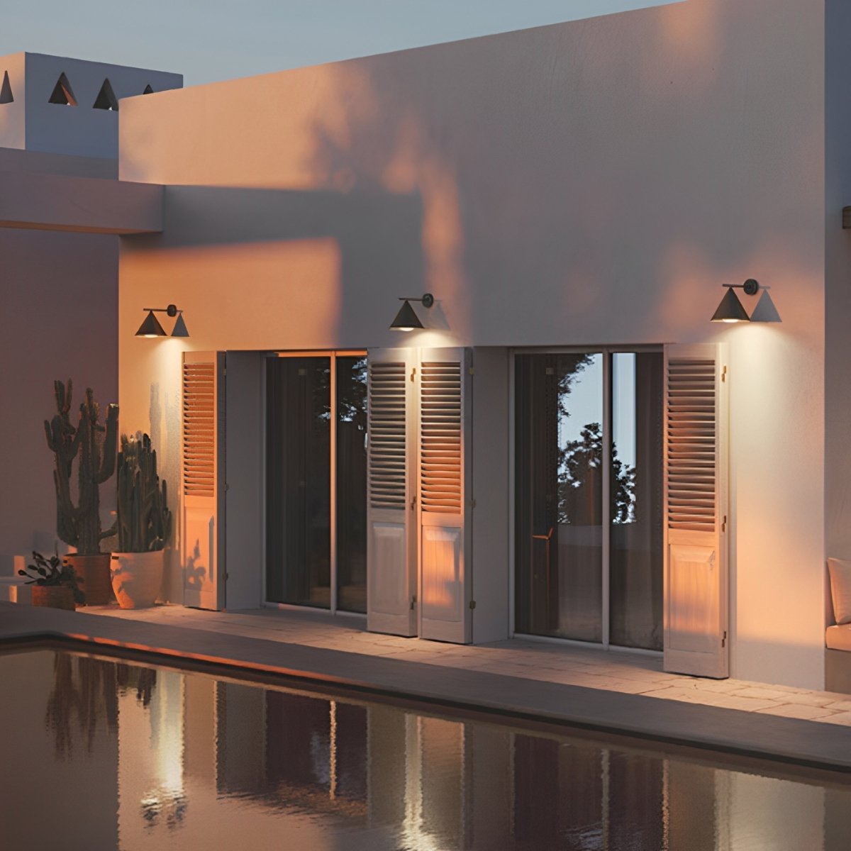 Solar Waterproof Modern Minimalist Bell LED Outdoor Wall Sconces - Glimvale
