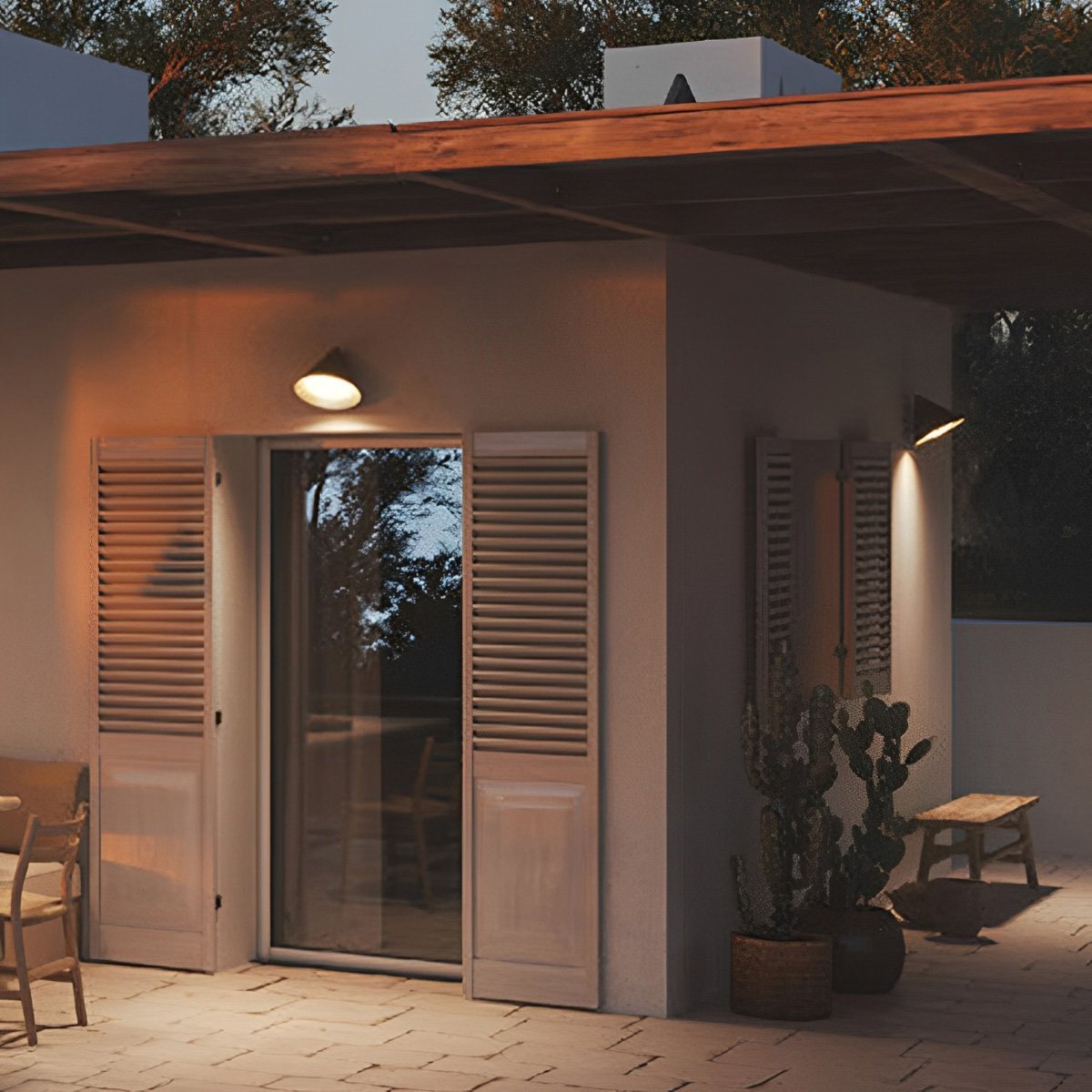 Solar Waterproof Modern Minimalist Bell LED Outdoor Wall Sconces - Glimvale