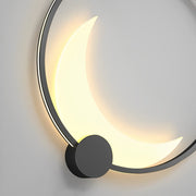 Solar Waterproof Moon LED Round Outdoor Wall Sconces - Glimvale
