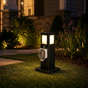Steel Outdoor Waterproof Pathway Lights with GFCI-Protected Outlet - Glimvale