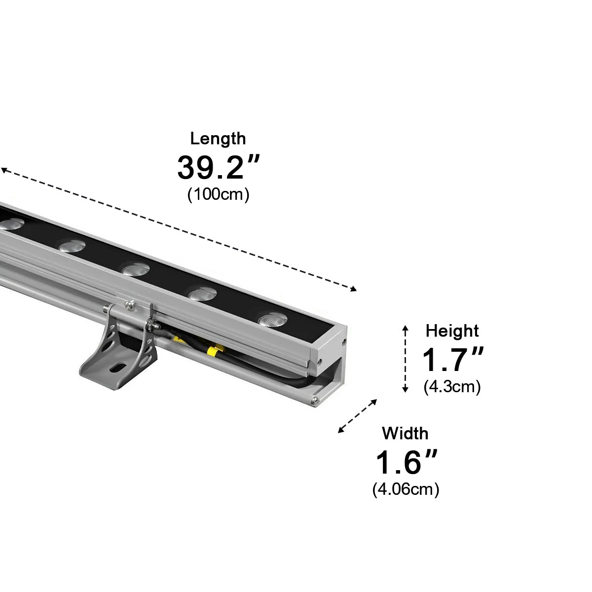 Strip Waterproof LED Outdoor Wall Washer Lights - Glimvale