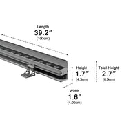 Strip Waterproof LED Outdoor Wall Washer Lights - Glimvale
