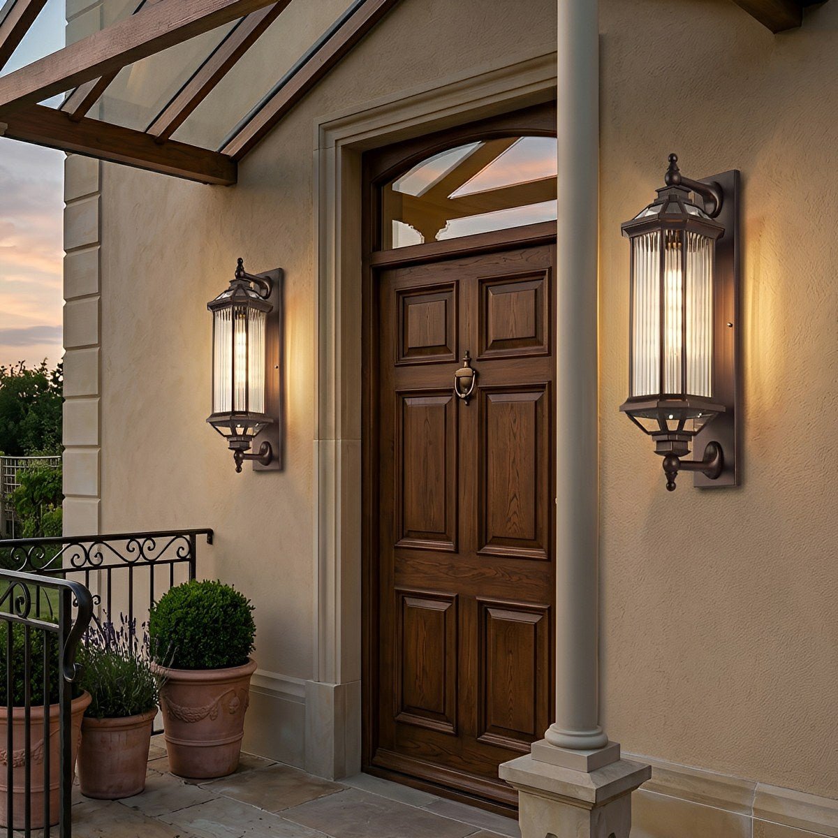 Vintage Cylinder Waterproof Porch Outdoor Wall Light - Glimvale