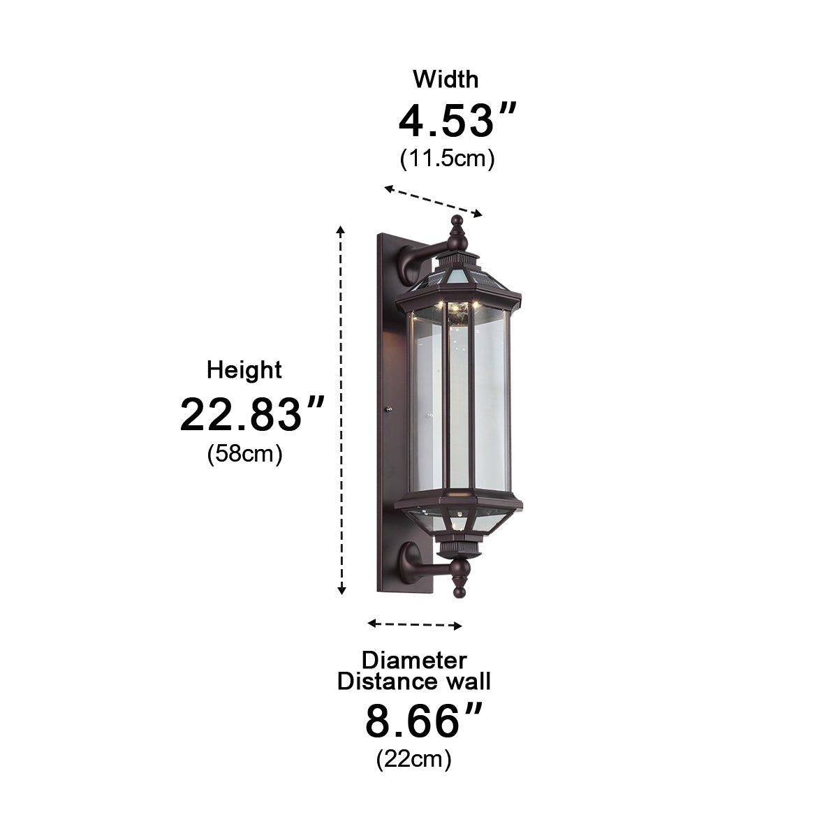 Vintage Cylinder Waterproof Porch Outdoor Wall Light - Glimvale