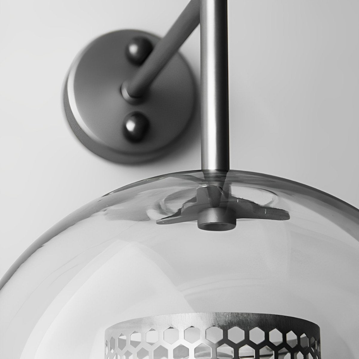Vintage Luxury Industrial Glass Globe LED Wall Sconces - Glimvale
