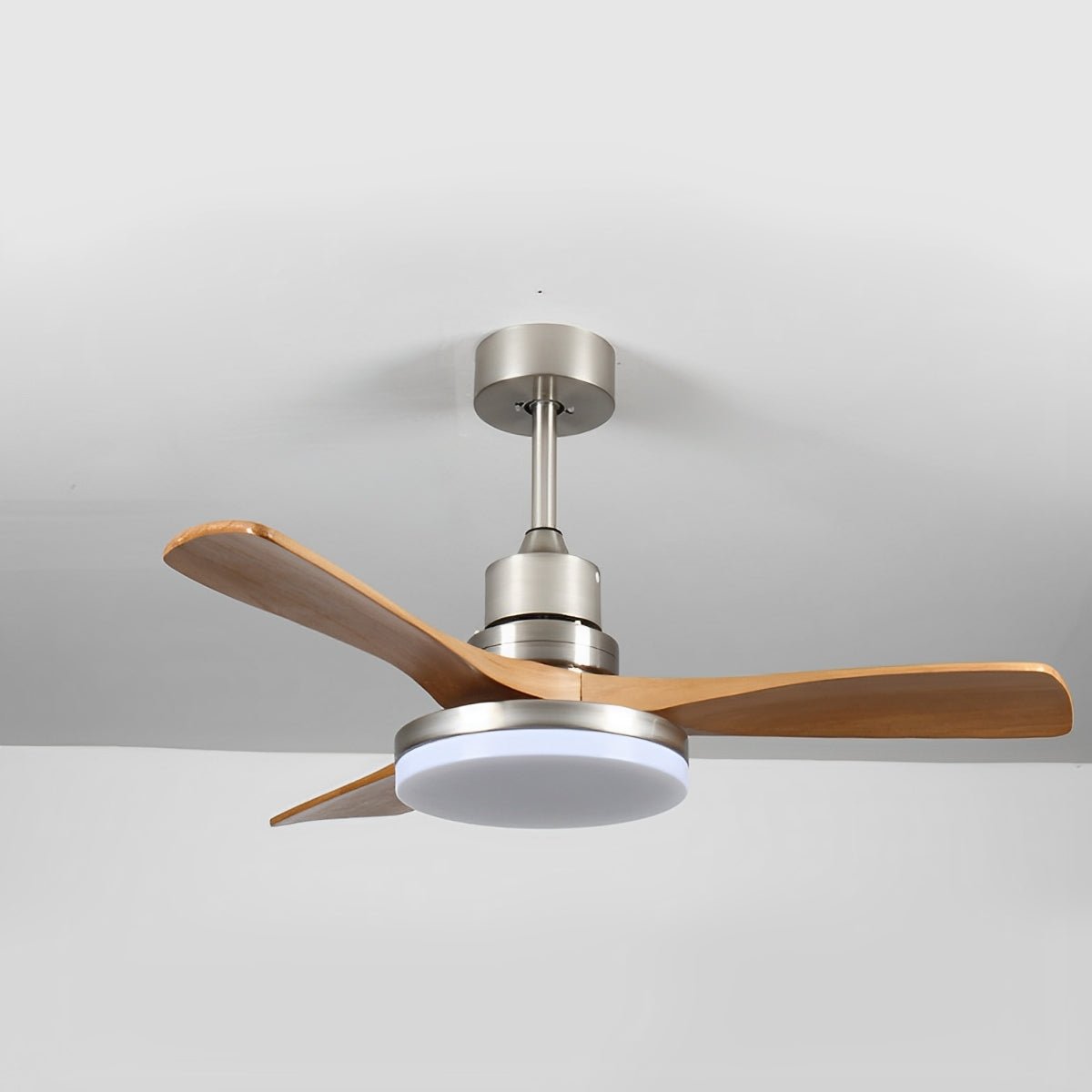Vintage Variable Frequency Solid Wood Ceiling Fan Light - Glimvale