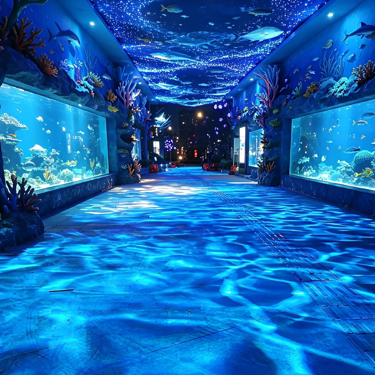 Waterproof 3D Dynamic Ocean Water Ripple LED Spotlight Ambient Lighting - Glimvale