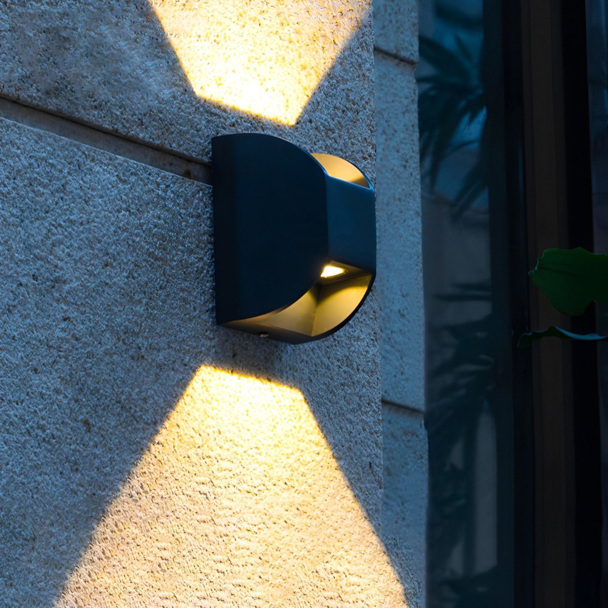 Waterproof Black Up and Down LED Outdoor Wall Sconces - Glimvale