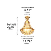 Waterproof Copper Luxury Diamond LED Outdoor Ceiling Lights - Glimvale