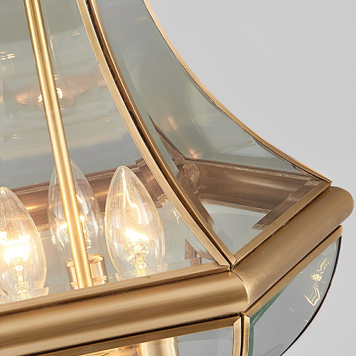 Waterproof Copper Luxury Diamond LED Outdoor Ceiling Lights - Glimvale