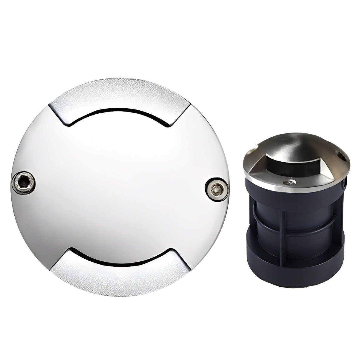Waterproof Mdern Round LED Outdoor Step Lights Deck Stair Lights - Glimvale