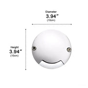Waterproof Mdern Round LED Outdoor Step Lights Deck Stair Lights - Glimvale