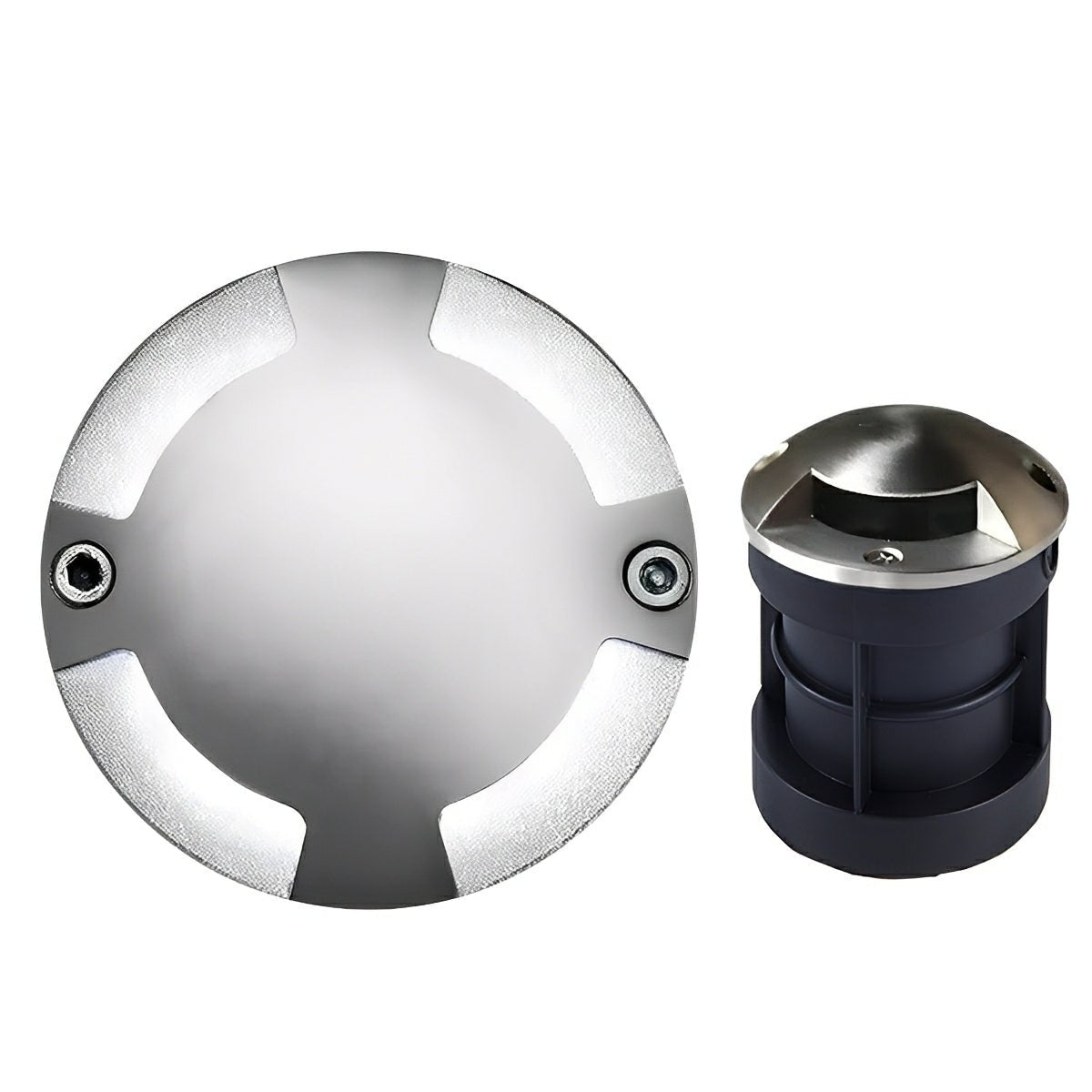 Waterproof Mdern Round LED Outdoor Step Lights Deck Stair Lights - Glimvale