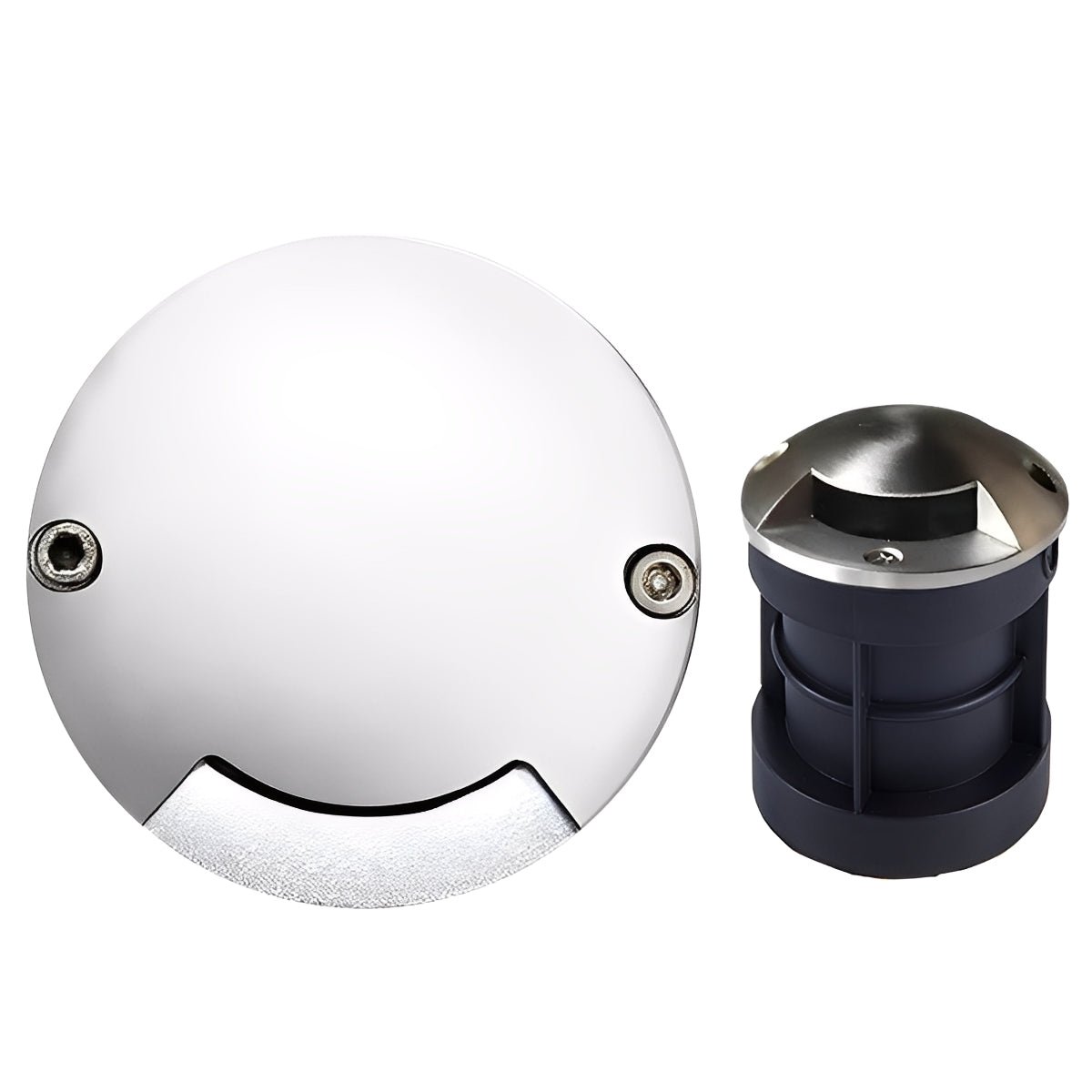 Waterproof Mdern Round LED Outdoor Step Lights Deck Stair Lights - Glimvale