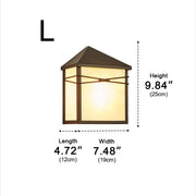 Waterproof Modern Farmhouse House Shape Outdoor LED Porch Wall Lights - Glimvale
