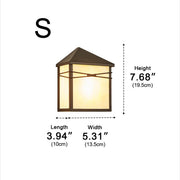Waterproof Modern Farmhouse House Shape Outdoor LED Porch Wall Lights - Glimvale